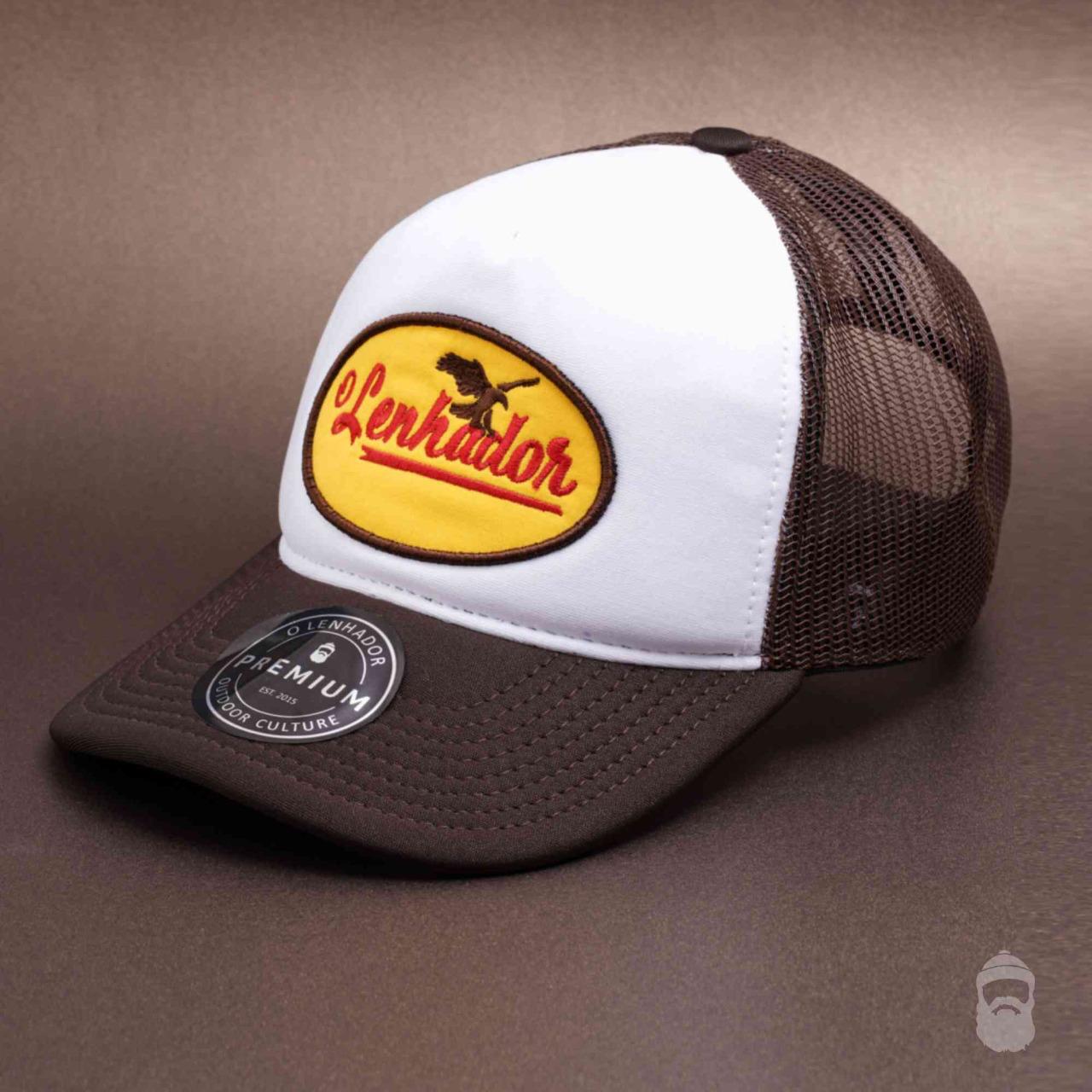 Boné Trucker Vintage Eagle Yellow Patch